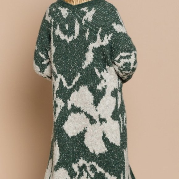 Printed Oversized Cardigan - Picture 3 of 5